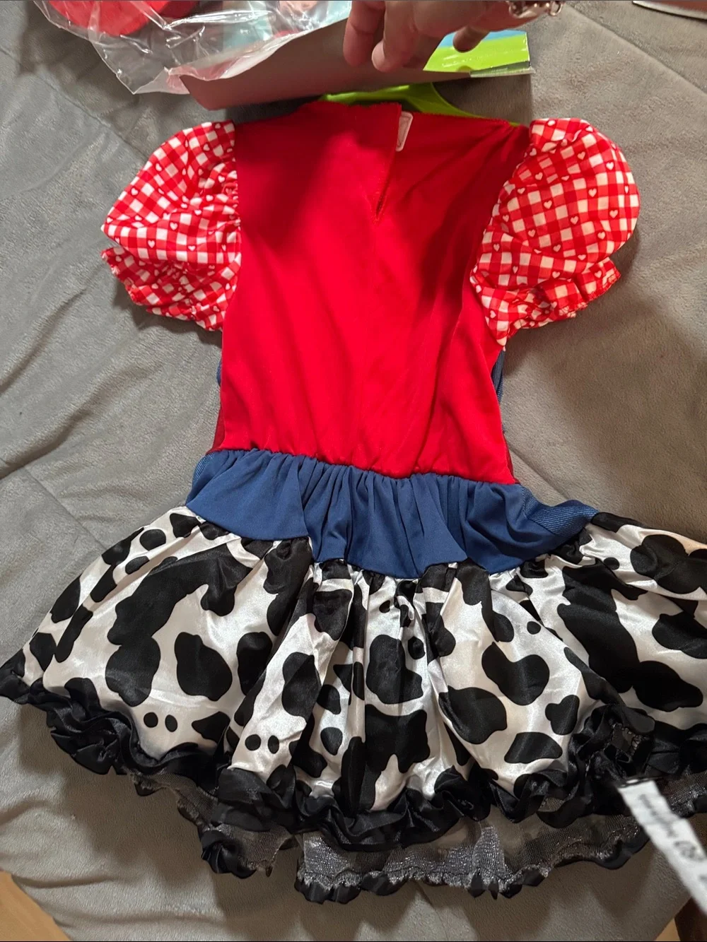 Goodmark rodeo princess Halloween Cowgirl Costume Dress red blue black Sz: 3-4T